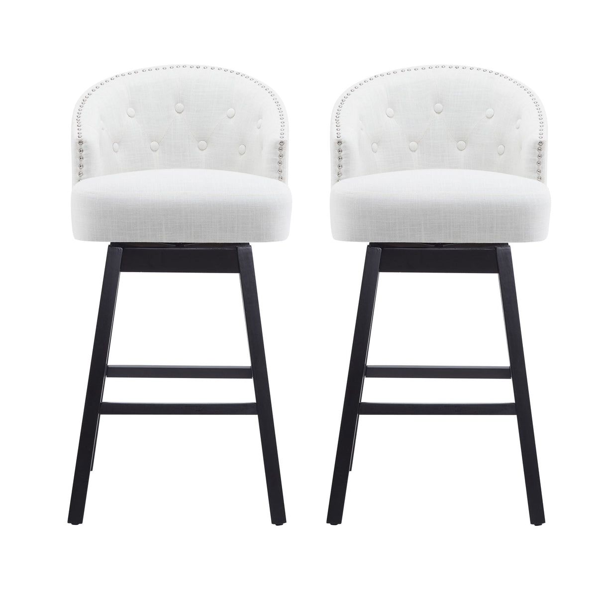 360 Degree Rotation Swivel Counter Stools (Set of 2)