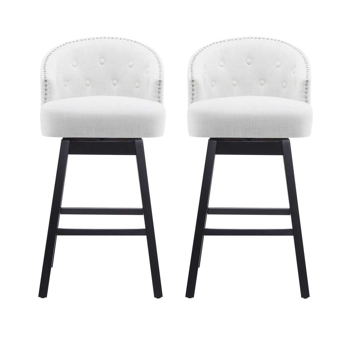 360 Degree Rotation Swivel Counter Stools (Set of 2)