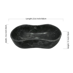 Bathroom Vessel Sink With Wavy Design