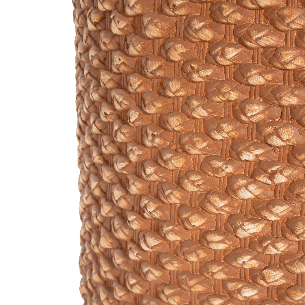 Evie Outdoor Patio Round MGO Side Table Brown