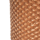 Evie Outdoor Patio Round MGO Side Table Brown