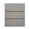 Freestanding Bathroom Vanity With Ceramic Sink, 2 Full Extension Drawers