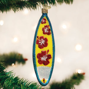Surfboard Ornament 6x1.75x1.75 Inches by Old World Christmas