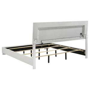 Strick & Bolton - High Gloss Panel Bed With LED Lights