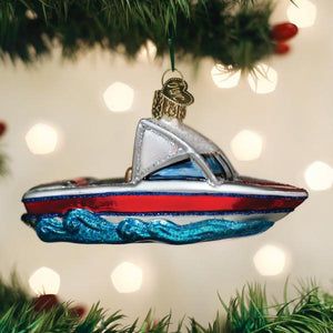 Ski Boat Ornament by Old World Christmas