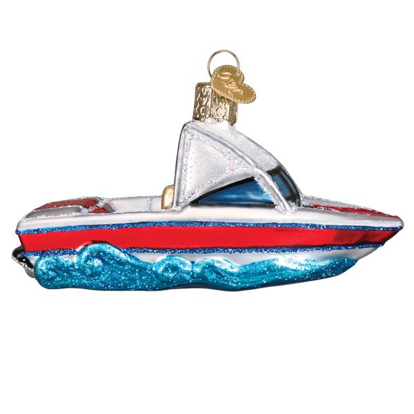 Ski Boat Ornament by Old World Christmas