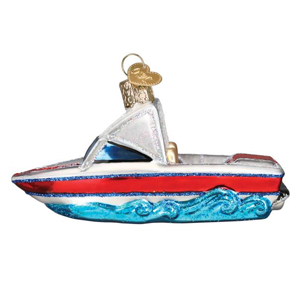 Ski Boat Ornament by Old World Christmas