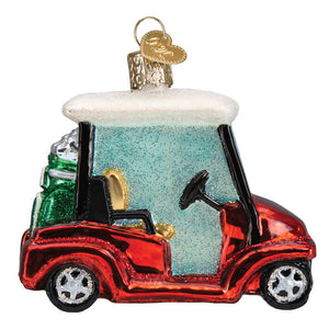 Golf Cart Ornament 3.5x4x2.75 Inches