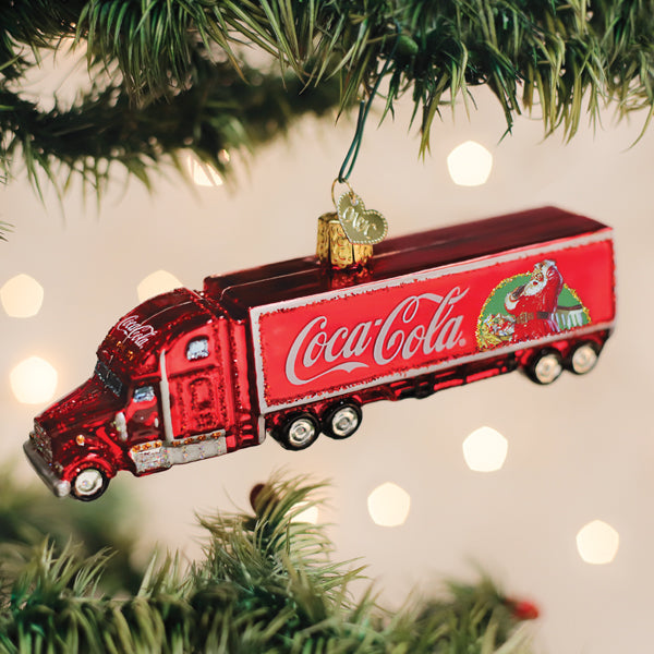 Coca-Cola Christmas Truck Ornament 2 x 5.5 x 1.25 Inches