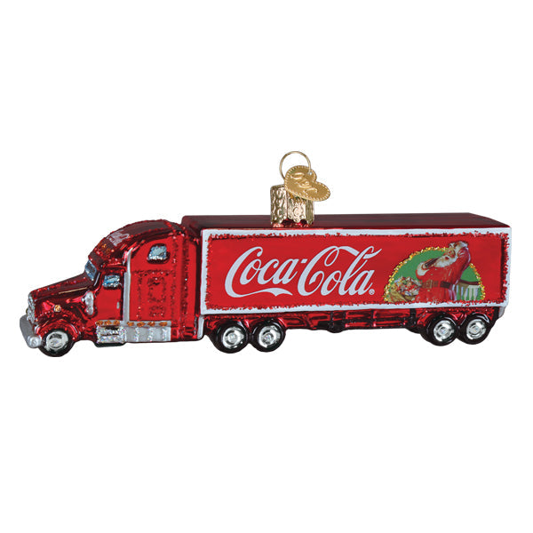Coca-Cola Christmas Truck Ornament 2 x 5.5 x 1.25 Inches
