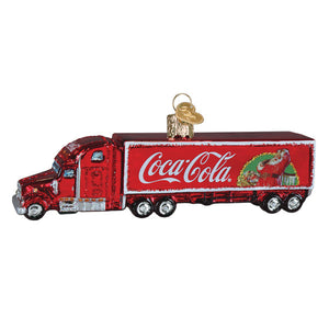 Coca-Cola Christmas Truck Ornament 2 x 5.5 x 1.25 Inches