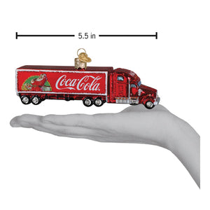 Coca-Cola Christmas Truck Ornament 2 x 5.5 x 1.25 Inches