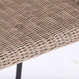 Ladd Outdoor Metal Wicker Barstool Light Brown Faux Wicker Set of 2
