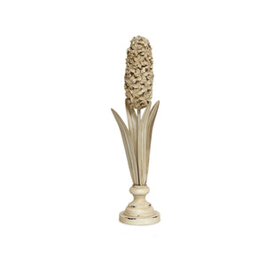 Distressed Ivory Floral Stem Sculpture (Set of 3)
