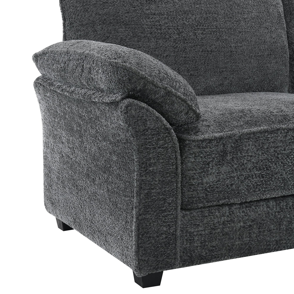 The Adelle Adaptable Gray Chenille Modular Sofa Bed