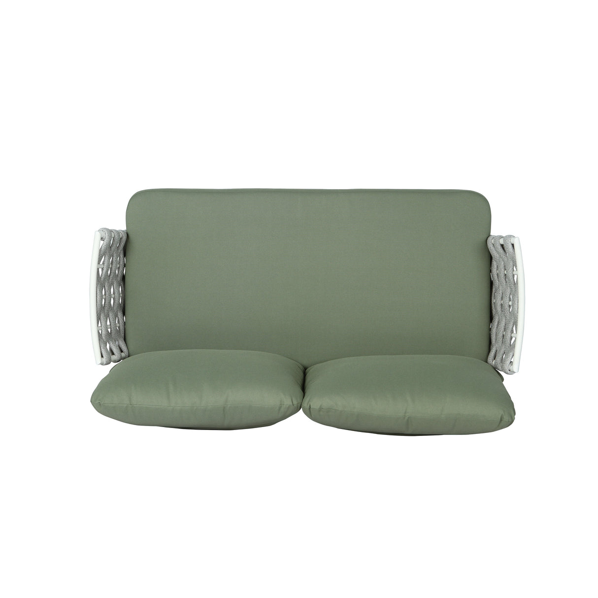Mariano Steel 4-Pieces Conversation Set, Off White+Green