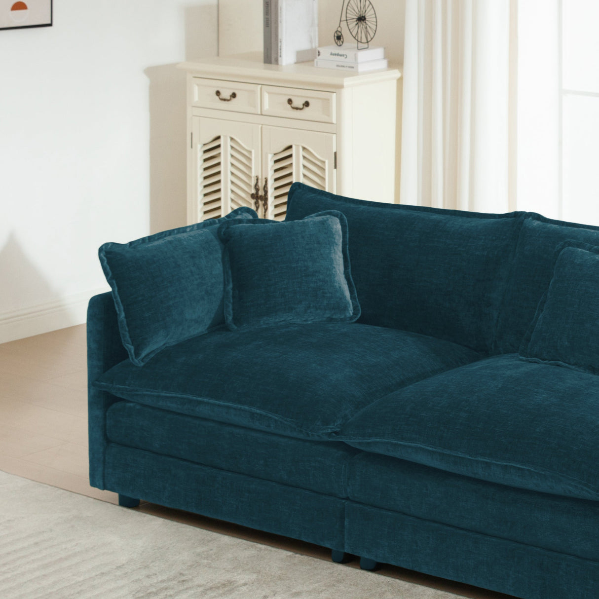 Comfortable Deep Seat Reversible Modular 3 Seater Sectional Sofa