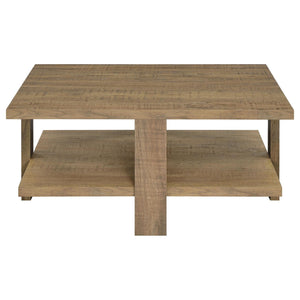 Dawn 2-piece Round Coffee and End Table Set Mango Brown