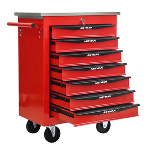7 Drawers Multifunctional Tool Cart with Wheels