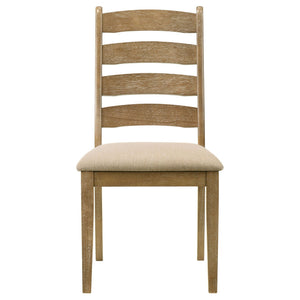 Sammy - Dining Side Chair (Set of 2) - Brown / Beige