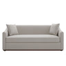 3 Seater Sofa With Wrap Around Armrests And Throw Pillows