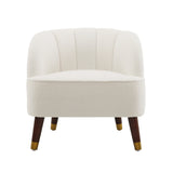 Upholstered Barrel Accent Chair