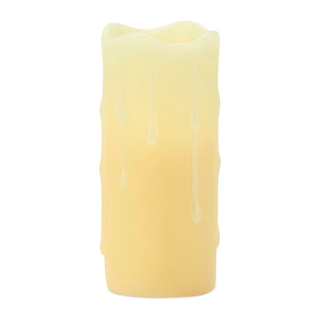 Led dripping wax pillar candles (set of 6)