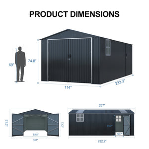 Outdoor Storage Shed 20x10 FT