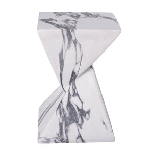 18.5"H Modern Outdoor Concrete Side Table