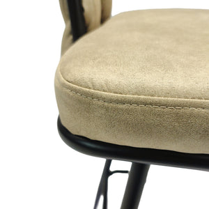 Bar Stool 360 Swivel With Back Footrest