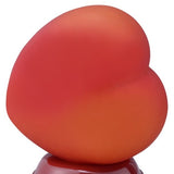 8" Red Ceramic Bedside Table Lamp With Red Shade