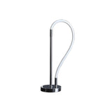 21" Silver Bedside Led Table Lamp