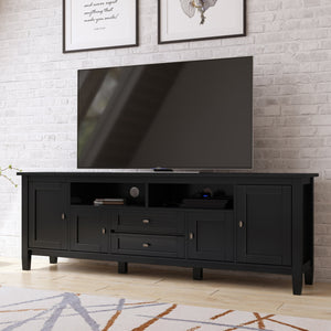 Warm Shaker 72" TV Media Stand - Black