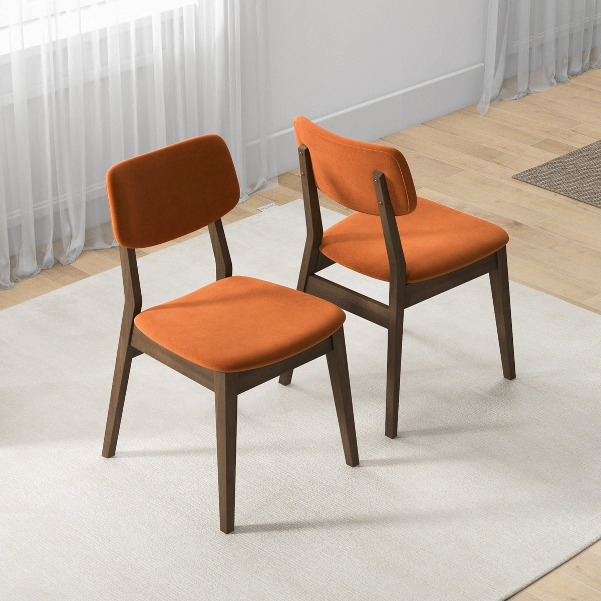 Carlos - Solid Back Side Chair (Set of 2)