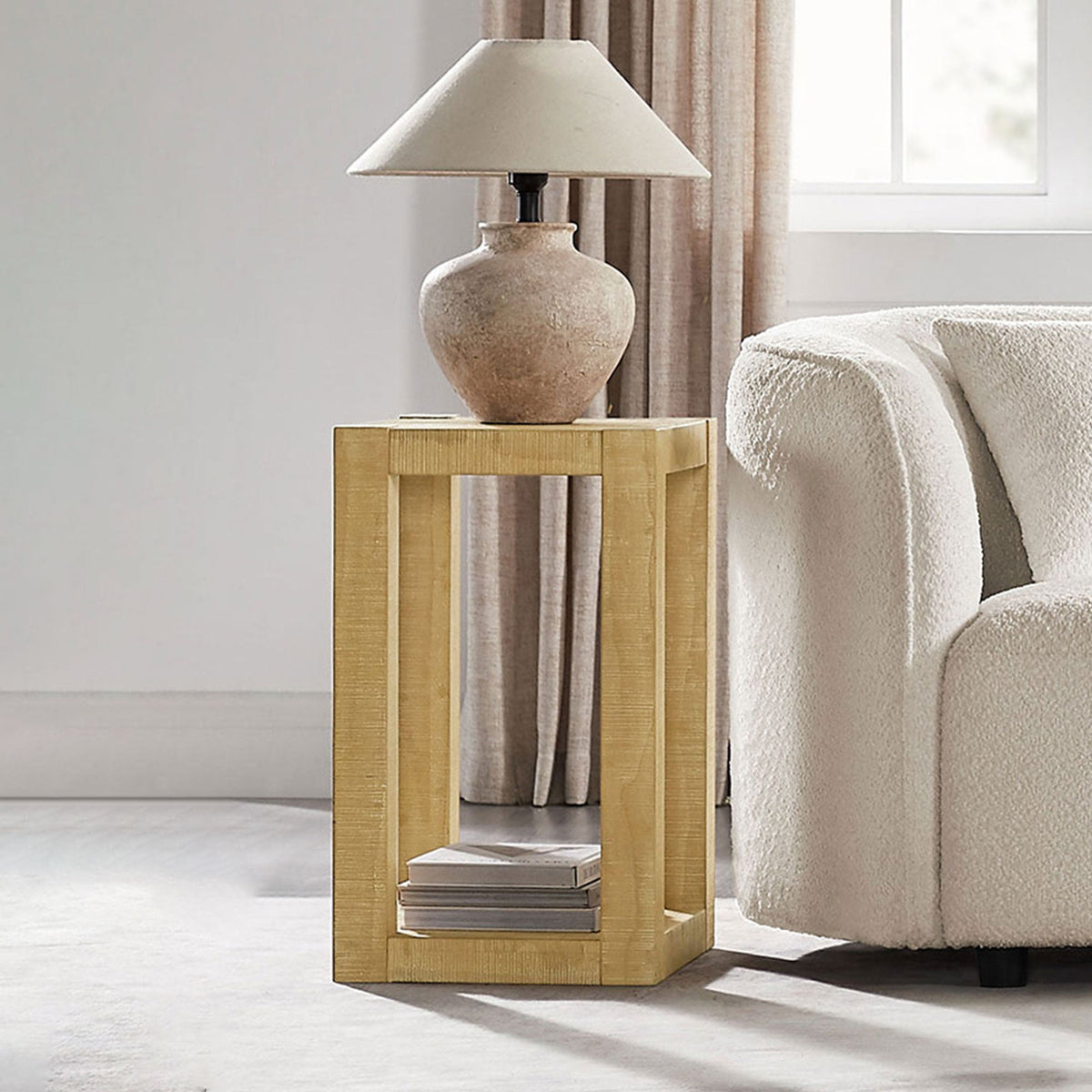 2-Piece Modern Rectangle Coffee Table Set