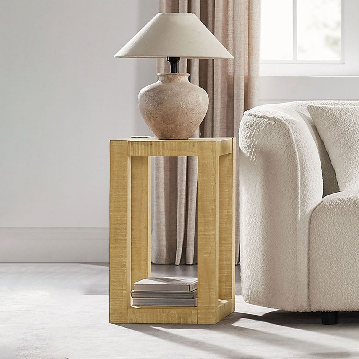 2-Piece Modern Rectangle Coffee Table Set