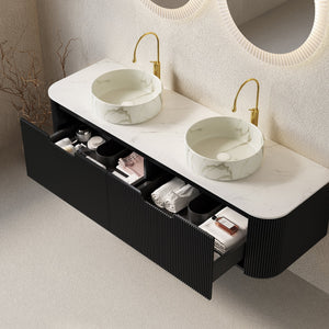 Dina 60" Bathroom Vanity & Sinks