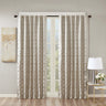 Jacquard lined total blackout rod pocket/back tab curtain panel (only 1 pc panel)