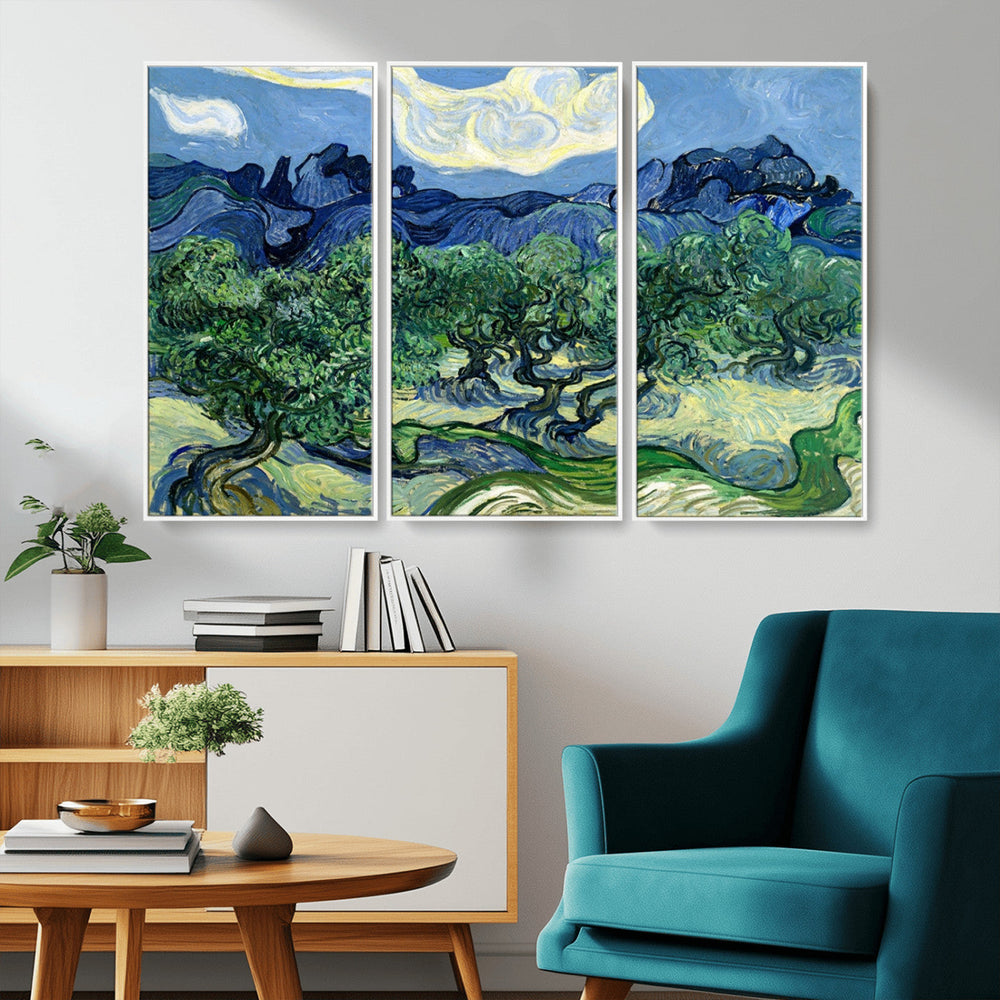 Olive Trees Van Gogh Wall Art Canvas Print