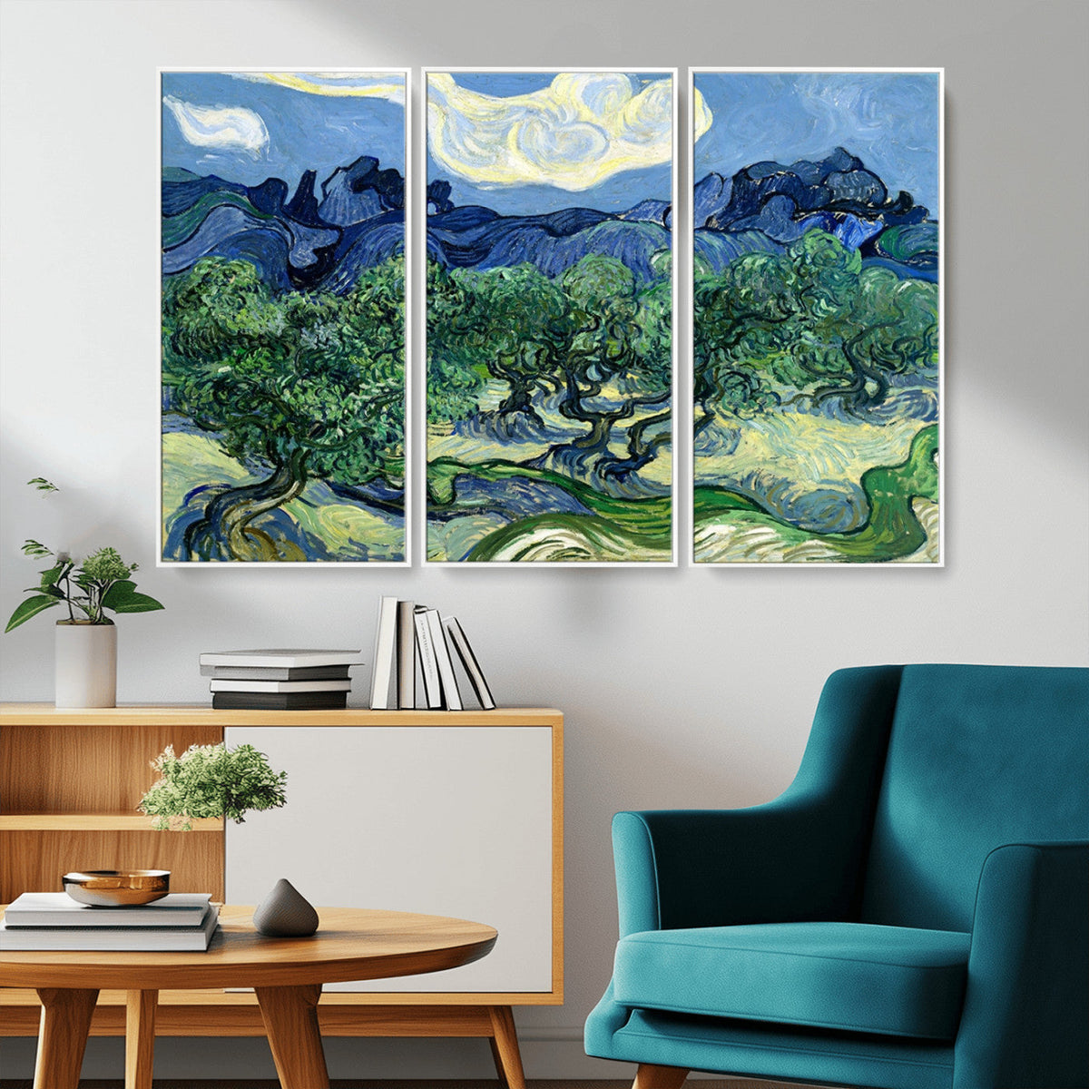 Olive Trees Van Gogh Wall Art Canvas Print