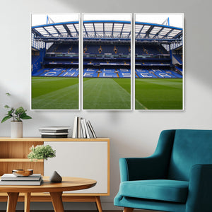Chelsea FC Soccer Team Print - Stamford Bridge Stadium Wall