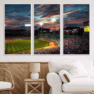 Fenway Park Wall Art Canvas Print | Large Baseball Stadium