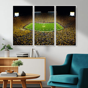 Stadium in Michigan Wall Art Canvas Print, Framed American