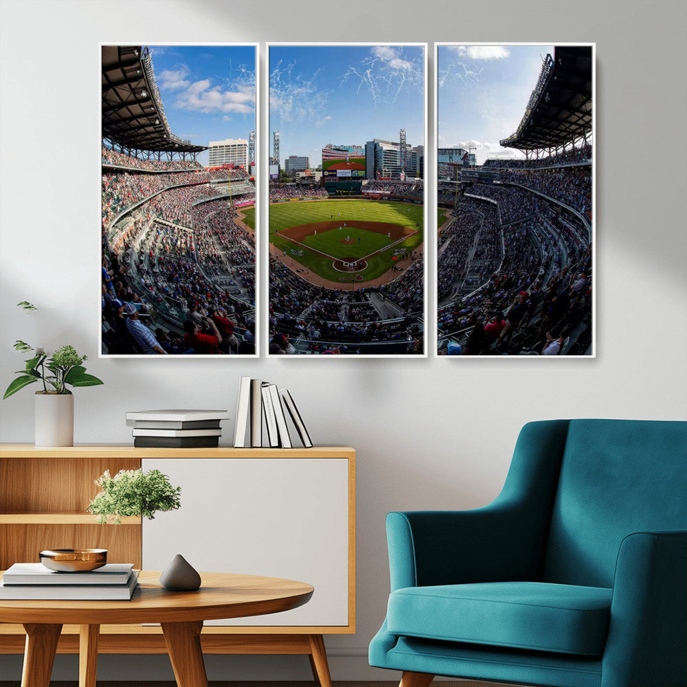 Truist Park Stadium Canvas Wall Art - Atlanta Braves Game