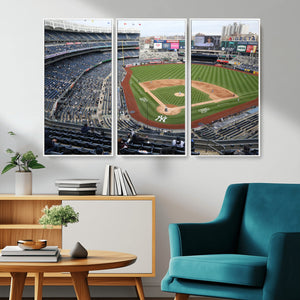 New York Yankees Baseball Team Print - Yankee Stadium Wall
