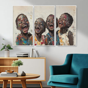 Shai Yossef Print - Joyful Childhood Canvas Wall Art -