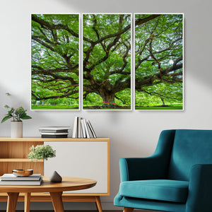 Angel Oak Tree Wall Art Canvas Print – Framed Majestic
