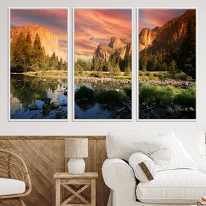 Yosemite Valley Wall Art Canvas Print – El Capitan Sunset