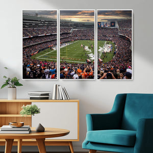 Chicago Bears Soldiers Field Wall Art Canvas Print – Framed