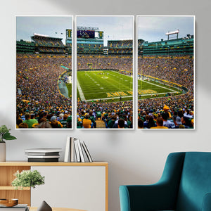 Green Bay Packers Lambeau Field Stadium Wall Art Canvas